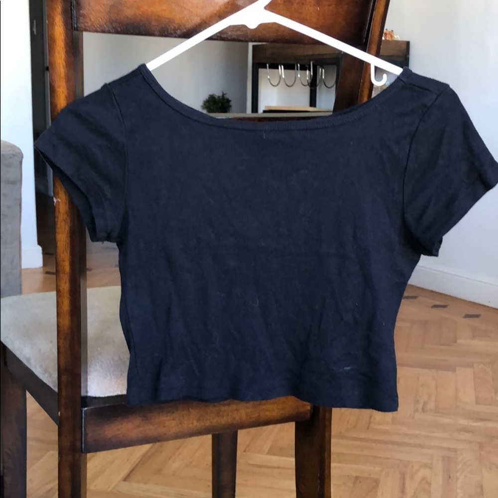 Brandy Melville/John galt black crop top